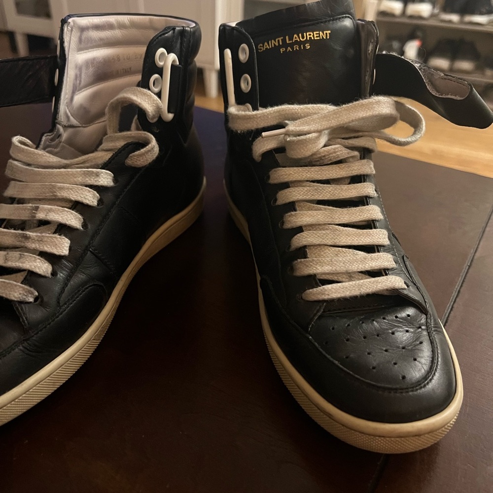 Black high top Saint Laurent sneakers SL 12h - Picture 7 of 7
